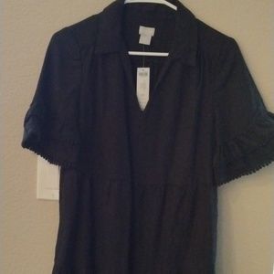 NWT Chico's black linen with pockets